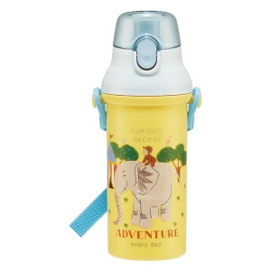 【お取り寄せ商品】抗菌直飲プラボトル 480ml おさるのジョージZoo