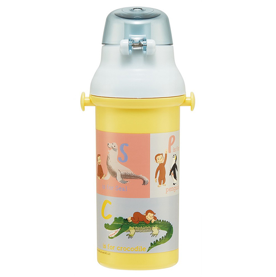 【お取り寄せ商品】抗菌直飲プラボトル 480ml おさるのジョージZoo
