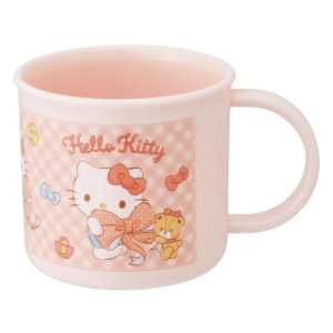 【お取り寄せ商品】抗菌 食洗機対応 プラコップ 200ml キティビックリボン