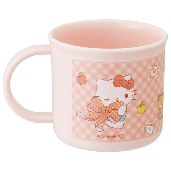 【お取り寄せ商品】抗菌 食洗機対応 プラコップ 200ml キティビックリボン