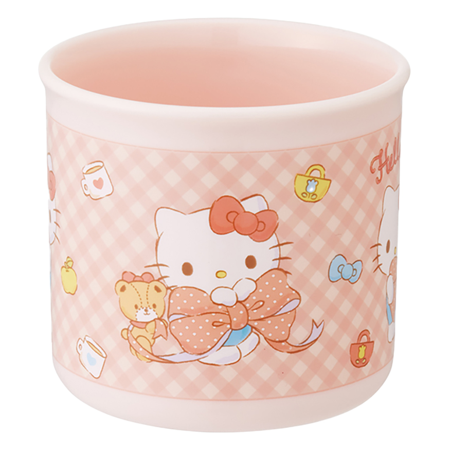 【お取り寄せ商品】抗菌 食洗機対応 プラコップ 200ml キティビックリボン
