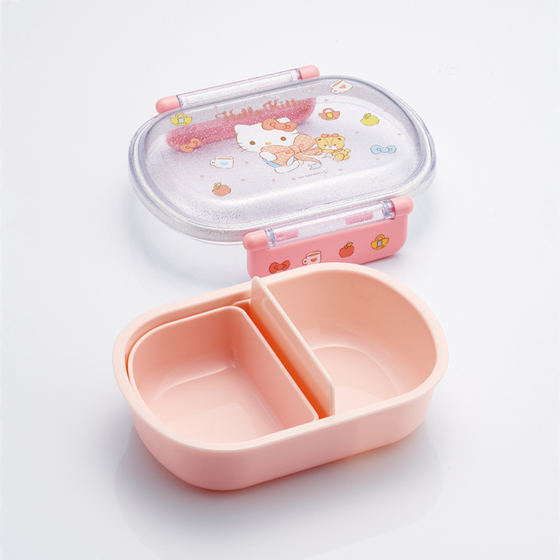 【お取り寄せ商品】抗菌ふわっとタイトランチ 1段 360ml キティビックリボン
