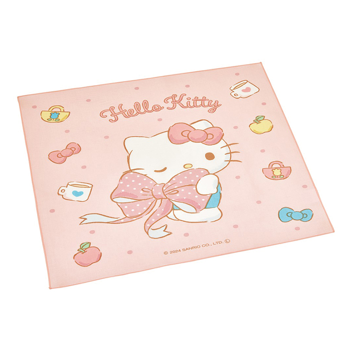【お取り寄せ商品】ランチクロス 43×43cm キティビックリボン