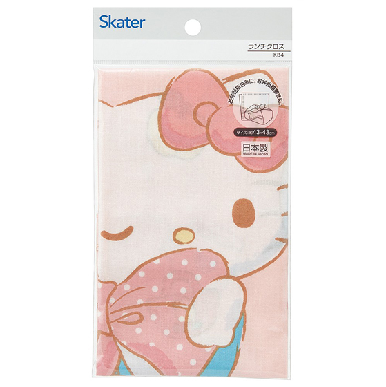 【お取り寄せ商品】ランチクロス 43×43cm キティビックリボン