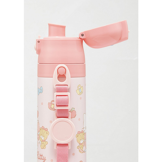 【お取り寄せ商品】超軽量ダイレクトステンレスボトル 470ml キティビックリボン