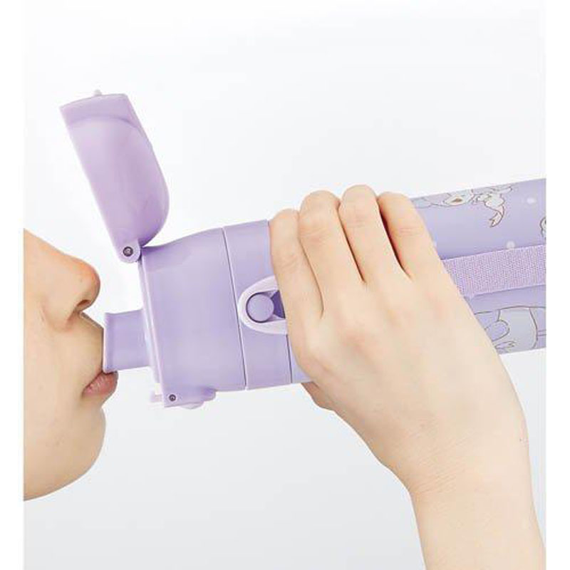 超軽量 直飲み コップ飲み兼用 2WAYステンレスボトル 470ml クロミビッグリボン