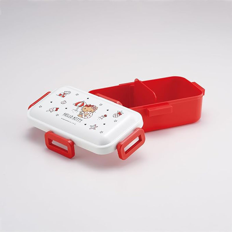 【お取り寄せ商品】おかずがつぶれにくい ふわっと弁当箱 1段 530ml ハローキティ Summer
