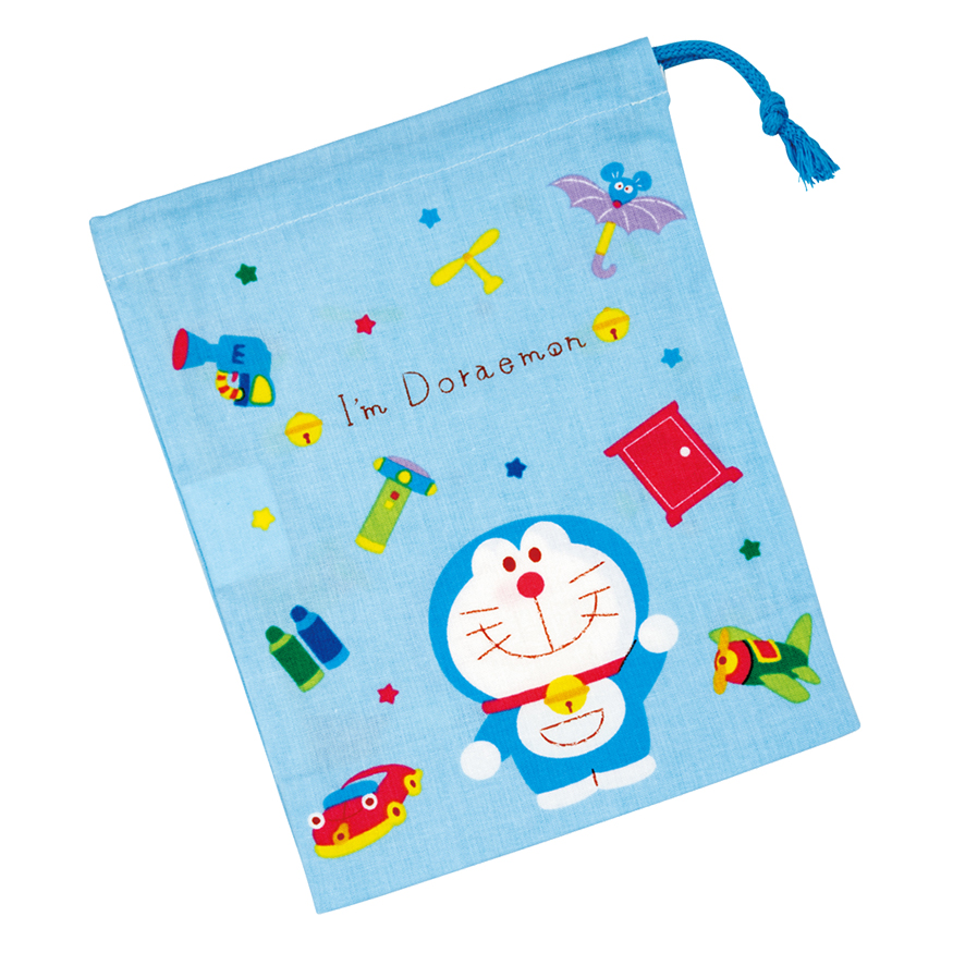 【お取り寄せ商品】コップ袋 約14.8×20.5cm ドラえもん ギンガム