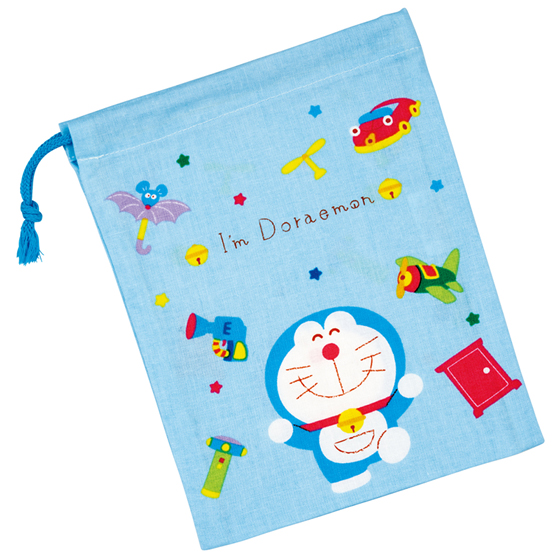 【お取り寄せ商品】コップ袋 約14.8×20.5cm ドラえもん ギンガム