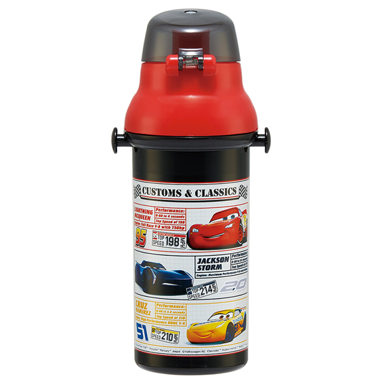 【お取り寄せ商品】抗菌直飲プラボトル 480ml カーズ25
