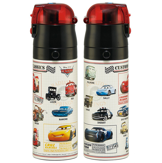【お取り寄せ商品】超軽量2WAY ステンレスボトル 直飲み470ml コップ飲み430ml カーズ25