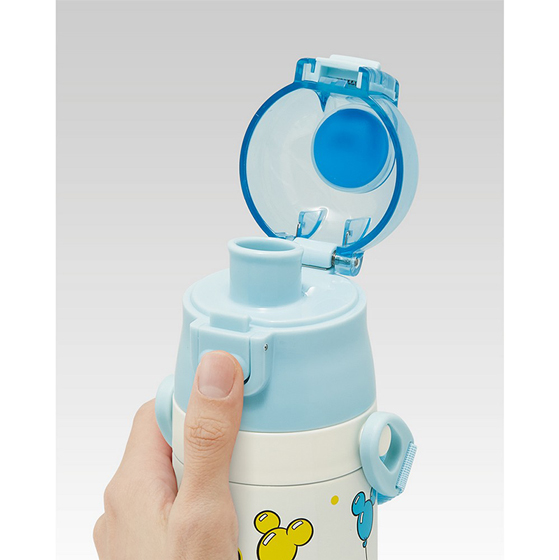【お取り寄せ商品】超軽量2WAY ステンレスボトル 直飲み470ml コップ飲み430ml ミッキー&フレンズ風船