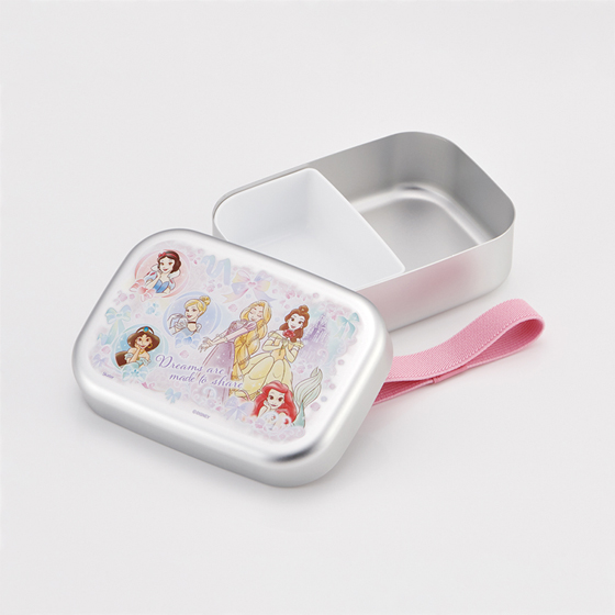 【お取り寄せ商品】アルミ弁当箱 保温庫対応 ランチベルト付き 370ml ディズニープリンセス25