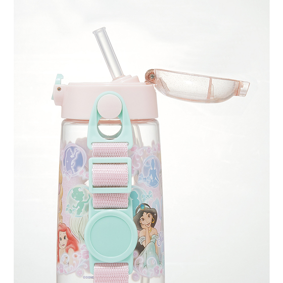 【お取り寄せ商品】ワンプッシュストローボトル 480ml ディズニープリンセス25
