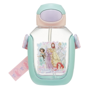 【お取り寄せ商品】ワンプッシュストローボトル 530ml ディズニープリンセス25