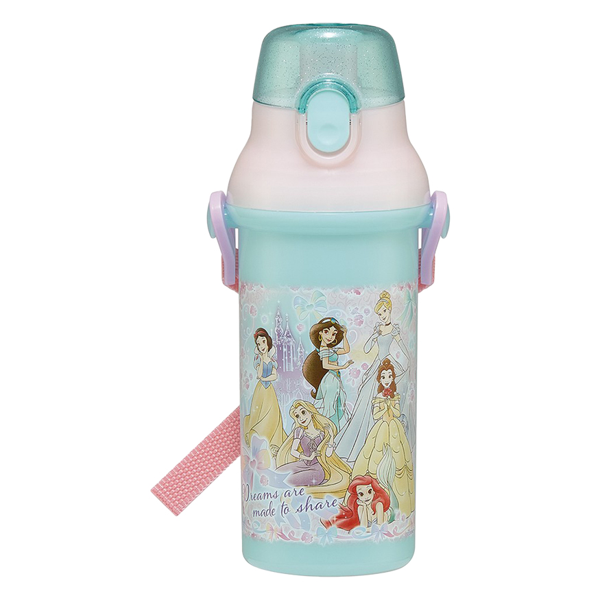 【お取り寄せ商品】抗菌直飲プラボトル 480ml ディズニープリンセス25