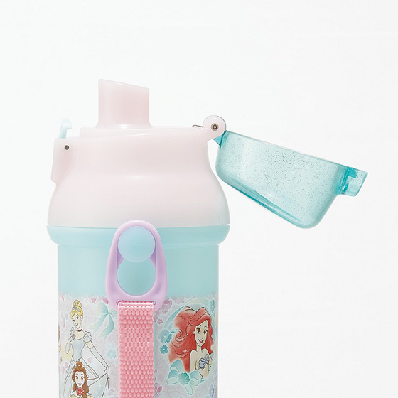 【お取り寄せ商品】抗菌直飲プラボトル 480ml ディズニープリンセス25