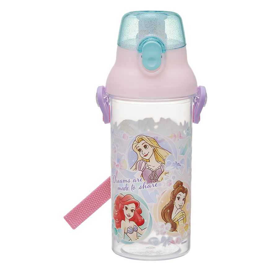 【お取り寄せ商品】食洗機対応 プラクリアボトル 480ml ディズニープリンセス25