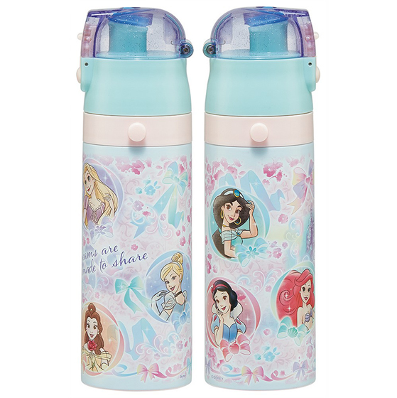 【お取り寄せ商品】超軽量ダイレクトステンレスボトル 470ml ディズニープリンセス25