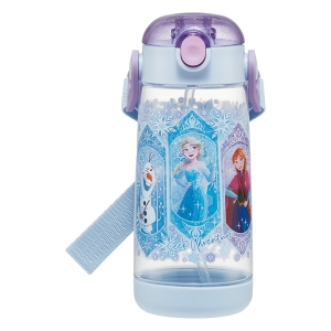 【お取り寄せ商品】ワンプッシュストローボトル 480ml アナと雪の女王25