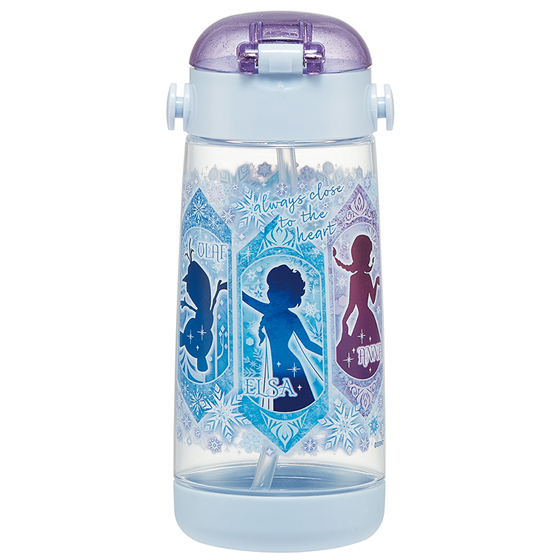 【お取り寄せ商品】ワンプッシュストローボトル 480ml アナと雪の女王25