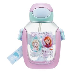 【お取り寄せ商品】ワンプッシュストローボトル 530ml アナと雪の女王25