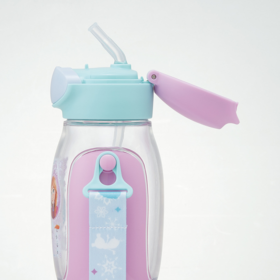 【お取り寄せ商品】ワンプッシュストローボトル 530ml アナと雪の女王25