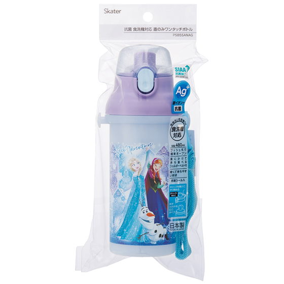 【お取り寄せ商品】抗菌直飲プラボトル 480ml アナと雪の女王25