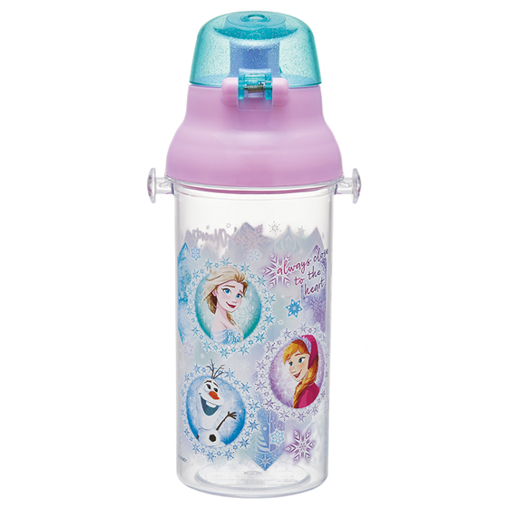 【お取り寄せ商品】食洗機対応 プラクリアボトル 480ml アナと雪の女王25