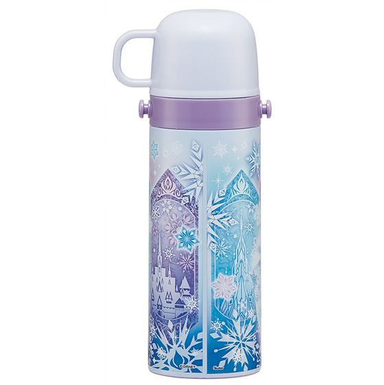【お取り寄せ商品】超軽量2WAY ステンレスボトル 直飲み470ml コップ飲み430ml アナと雪の女王25