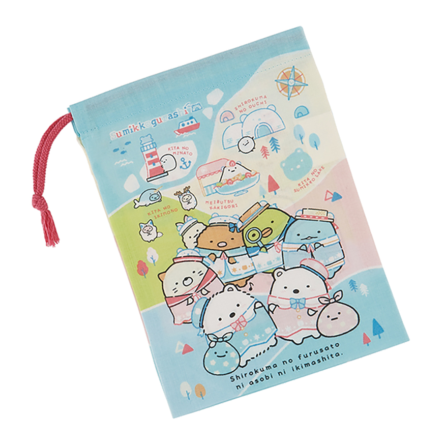 【お取り寄せ商品】コップ袋 約14.8×20.5cm すみっコぐらし