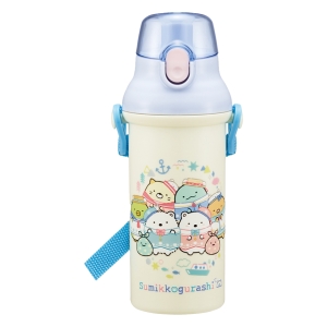 【お取り寄せ商品】抗菌直飲プラボトル 480ml すみっコぐらし