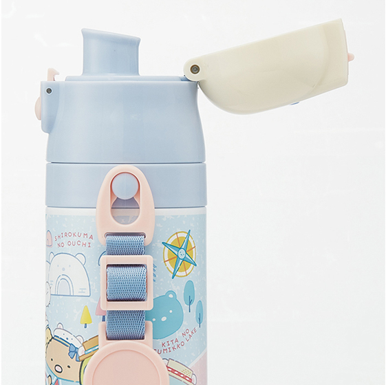 【お取り寄せ商品】超軽量2WAY ステンレスボトル 直飲み470ml コップ飲み430ml すみっコぐらし