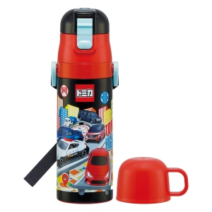 【お取り寄せ商品】超軽量2WAY ステンレスボトル 直飲み470ml コップ飲み430ml トミカ25