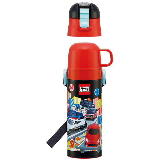 【お取り寄せ商品】超軽量2WAY ステンレスボトル 直飲み470ml コップ飲み430ml トミカ25