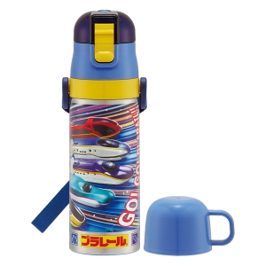 【お取り寄せ商品】超軽量2WAY ステンレスボトル 直飲み470ml コップ飲み430ml プラレール25