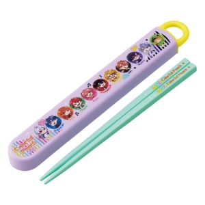 【お取り寄せ商品】抗菌 食洗機対応 箸箱セット 箸16.5cm カラフルピーチ25