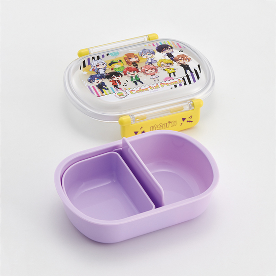 【お取り寄せ商品】抗菌 ふわっとタイトランチ 1段 360ml カラフルピーチ25