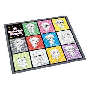 【お取り寄せ商品】ランチクロス 43×43cm カラフルピーチ25