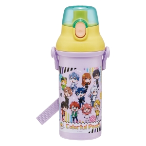 【お取り寄せ商品】抗菌直飲プラボトル 480ml カラフルピーチ25