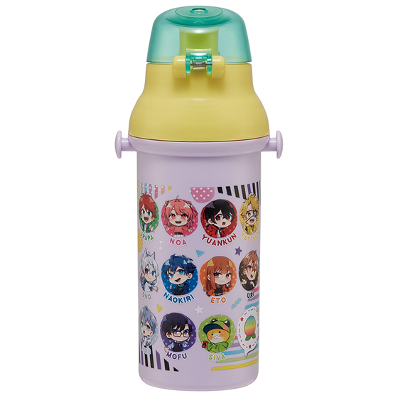 【お取り寄せ商品】抗菌直飲プラボトル 480ml カラフルピーチ25