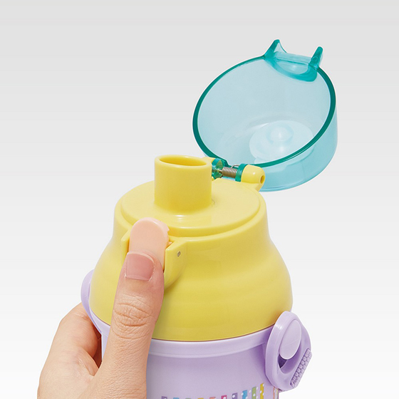 【お取り寄せ商品】抗菌直飲プラボトル 480ml カラフルピーチ25