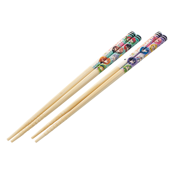 【お取り寄せ商品】竹箸21cm 2膳セット カラフルピーチ25