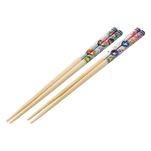 【お取り寄せ商品】竹箸21cm 2膳セット カラフルピーチ25