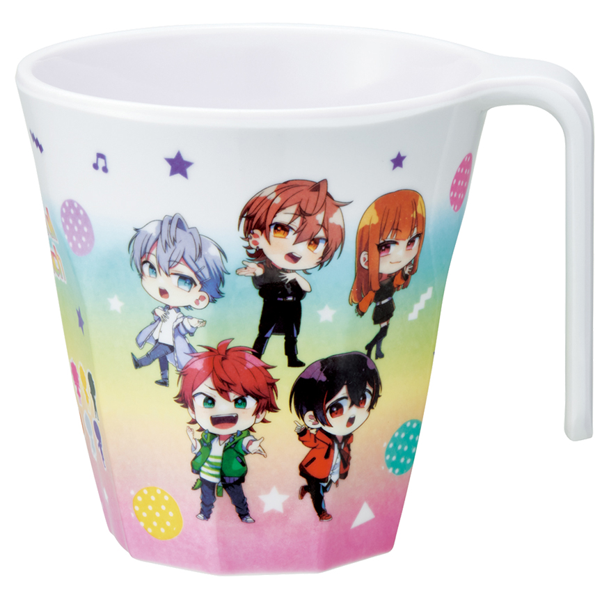 【お取り寄せ商品】持ち手付きメラミンタンブラー 300ml カラフルピーチ25