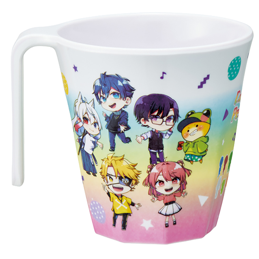 【お取り寄せ商品】持ち手付きメラミンタンブラー 300ml カラフルピーチ25