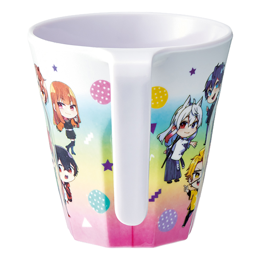 【お取り寄せ商品】持ち手付きメラミンタンブラー 300ml カラフルピーチ25