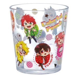 【お取り寄せ商品】アクリルコップ 280ml カラフルピーチ25