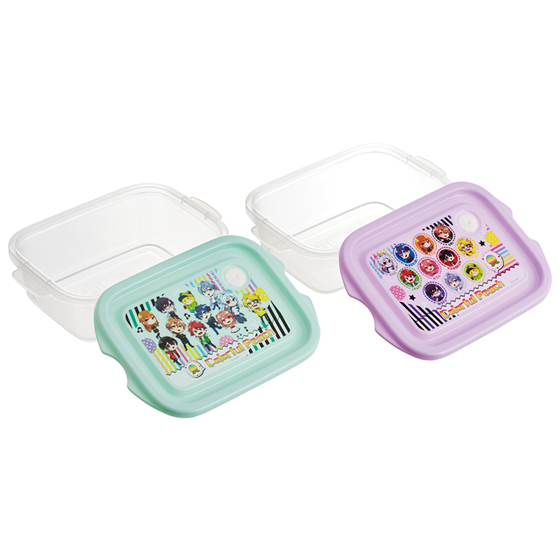 【お取り寄せ商品】抗菌シールボックス 2個セット 500ml カラフルピーチ25