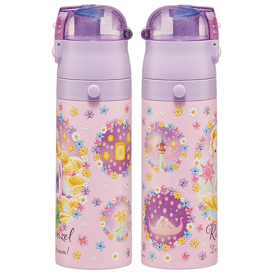 【お取り寄せ商品】超軽量2WAY ステンレスボトル 直飲み470ml コップ飲み430ml 塔の上のラプンツェル